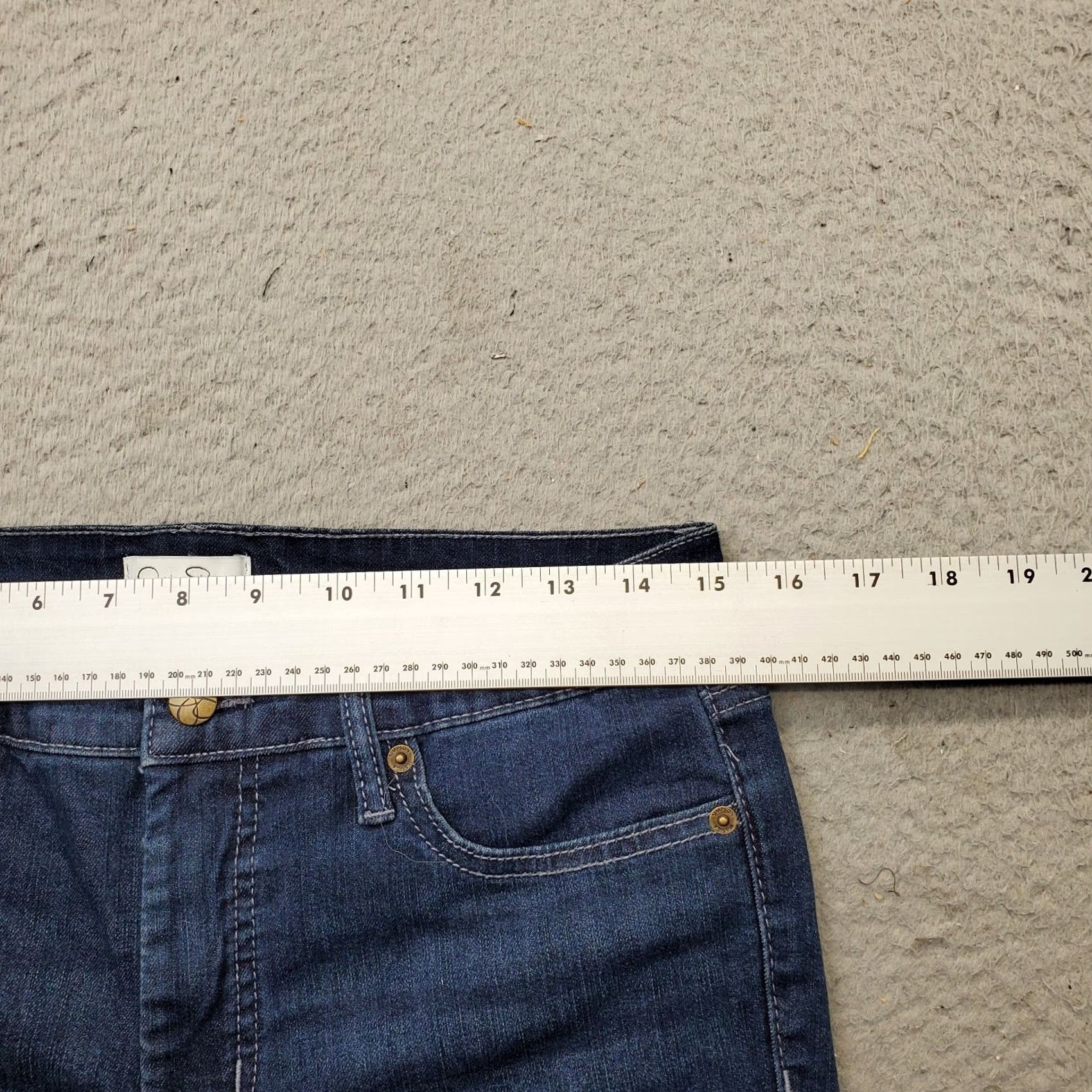 Jessica Simpson Jessica Simpson Jeans Womens 8 Blue Whiskered Denim Stretch High Rise Skinny Leg Shirt? Size 30" / US 8 / IT 44 - 5 Thumbnail