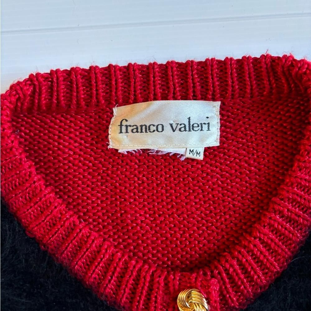 Designer Vintage Christmas Franco Valeri Sweater Vest Size M / US 6-8 / IT 42-44 - 3 Thumbnail