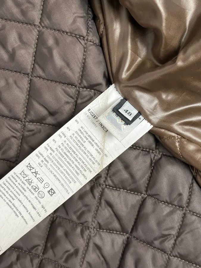 Dolce & Gabbana 2000s Dolce & Gabbana Brown Checkered Hybrid Wool Jacket Size 44R - 12 Thumbnail