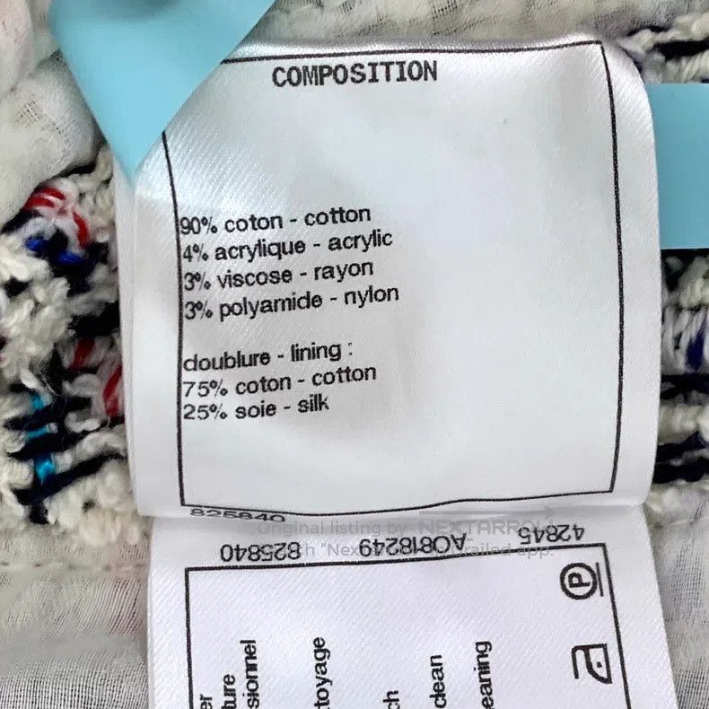 Chanel Chanel Data Centre Series Colour-blocked Velcro Cotton Lap Size XXS / US 00 / IT 34 - 8 Thumbnail