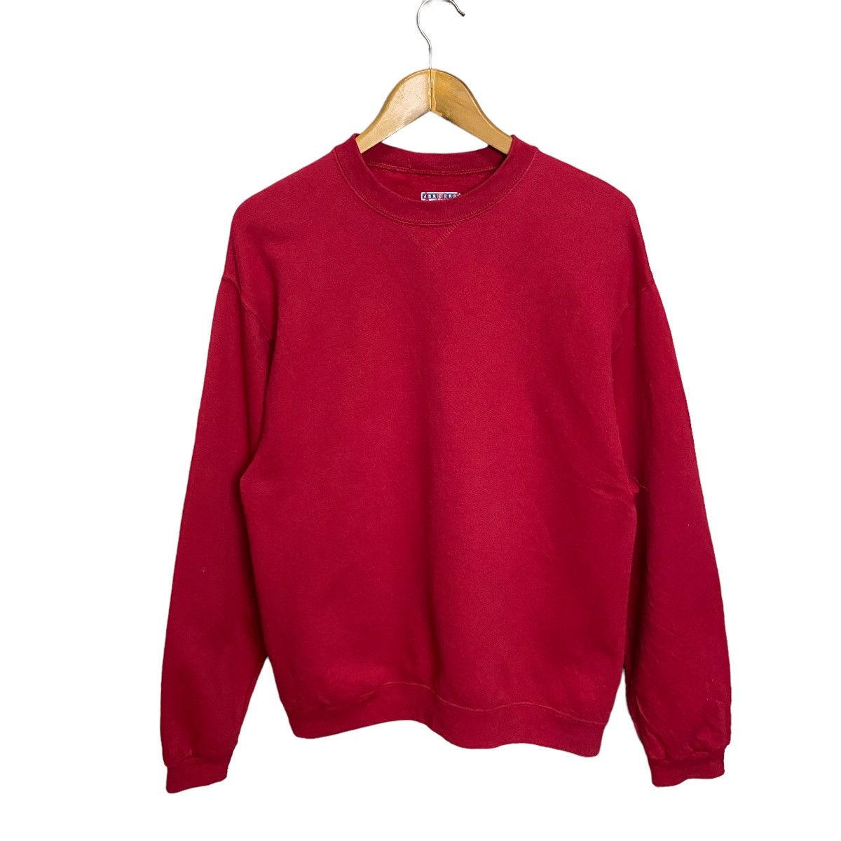 image of Jerzees x Vintage Jersers Vintage Plain Red Sweatshirt, Men's (Size Medium)