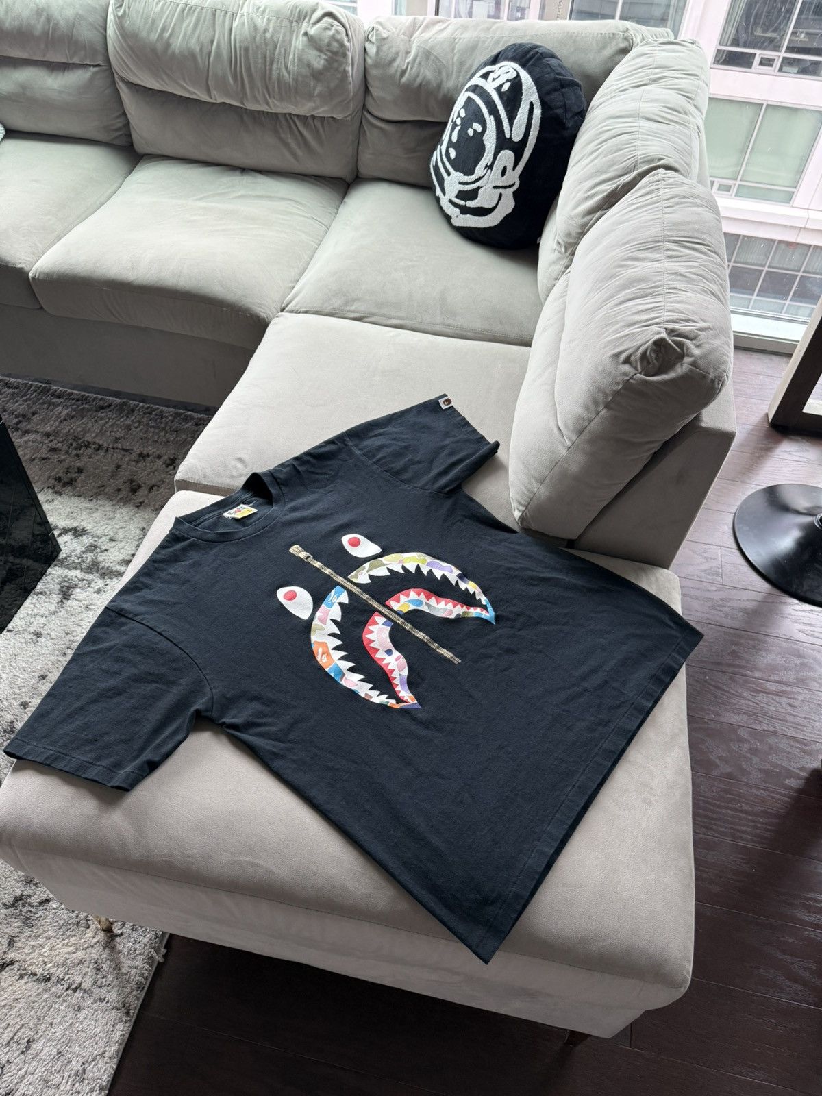 Bape Bape Multi Shark Tee Sz XL Size US XL / EU 56 / 4 - 1 Thumbnail