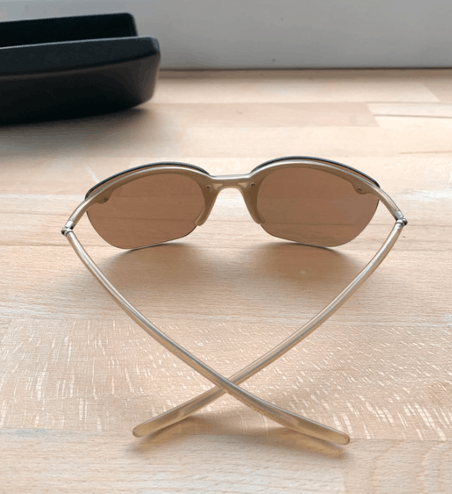 Prada × Vintage PRADA Sunglasses Rimless Sport Metal Frame Shield Wrap Size ONE SIZE - 2 Thumbnail