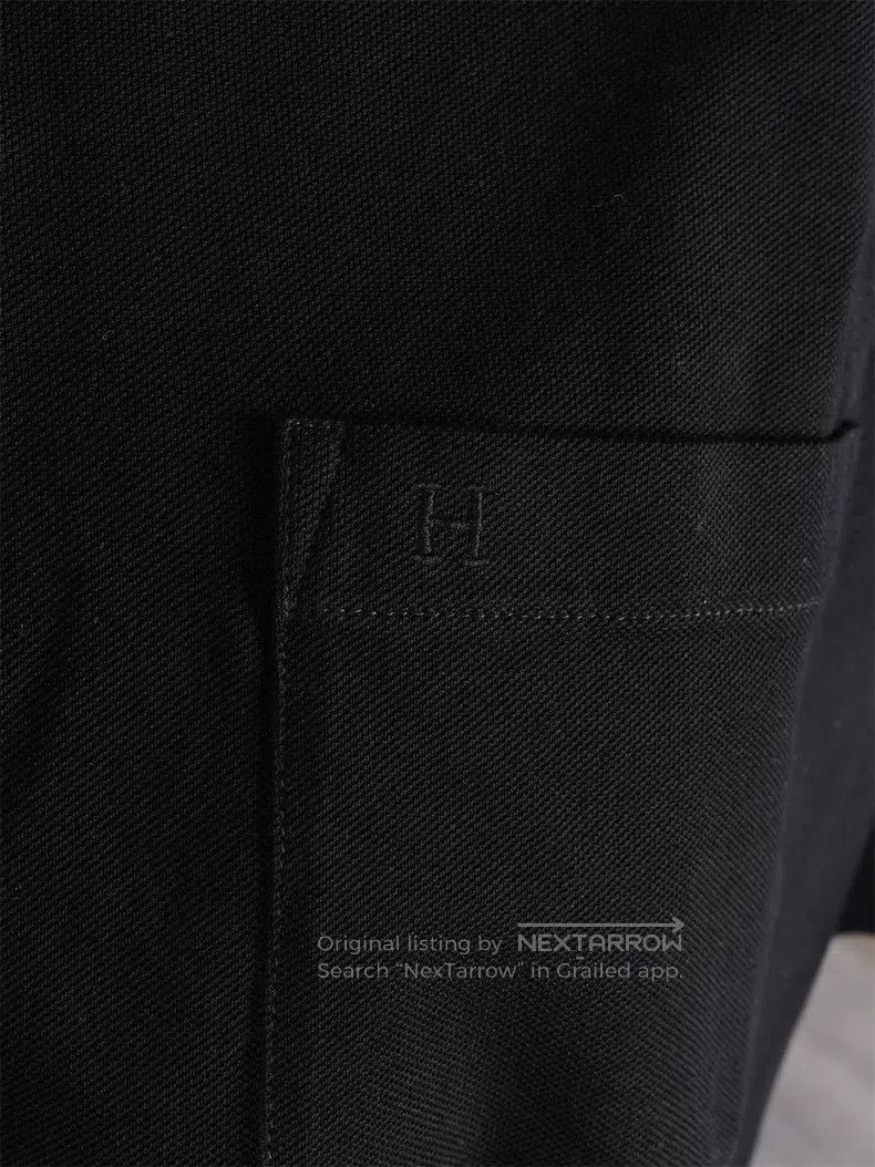 Hermes Hermes Men's Black Slim Fit Short Sleeve Polo Size US XL / EU 56 / 4 - 5 Thumbnail