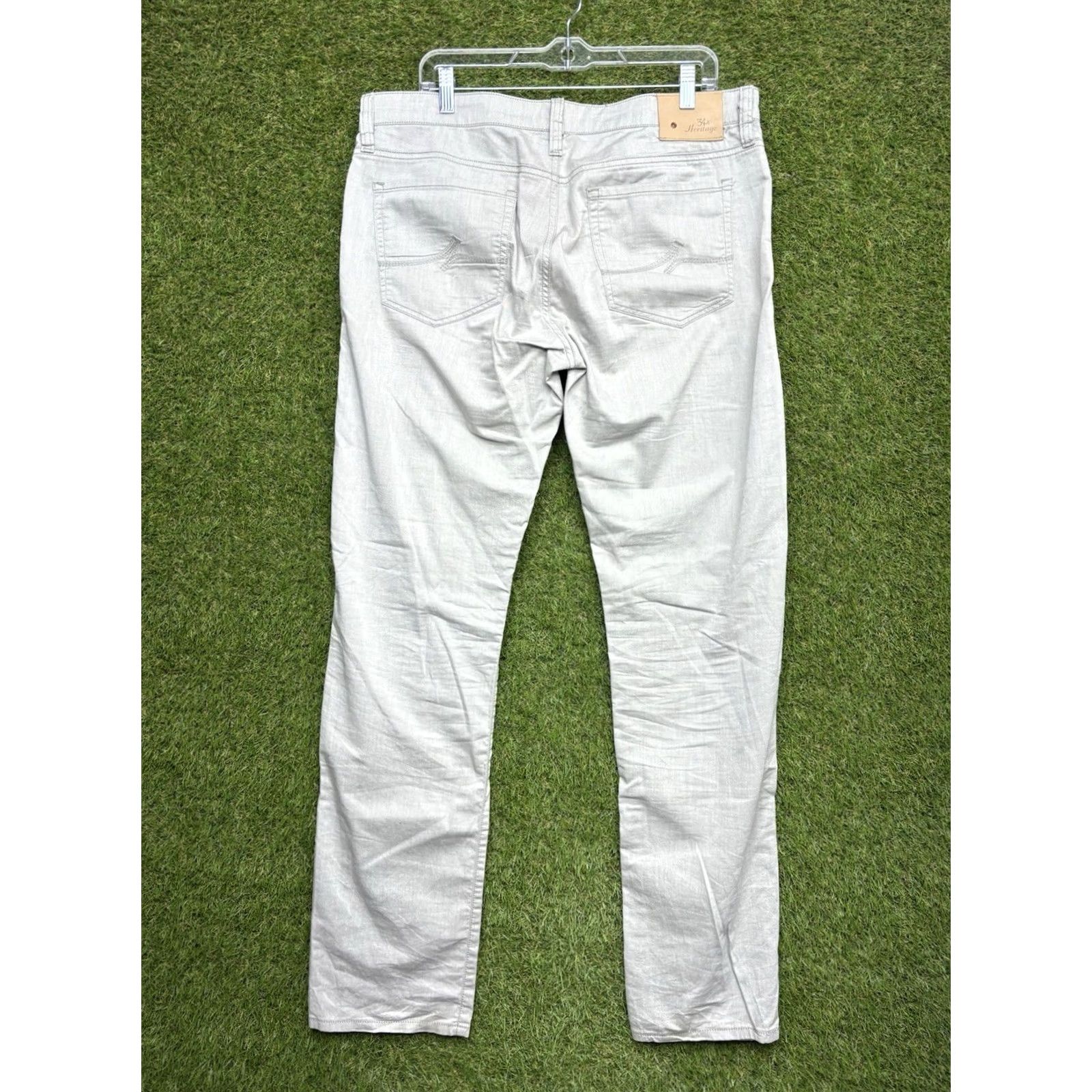 Vintage 34 Heritage Jeans Mens 36x34 Mid Rise Straight Denim Casual Stretch Jeans Mens Regular 5-Pocket Gray 34 Heritage Size US 36 / EU 52 - 2 Thumbnail