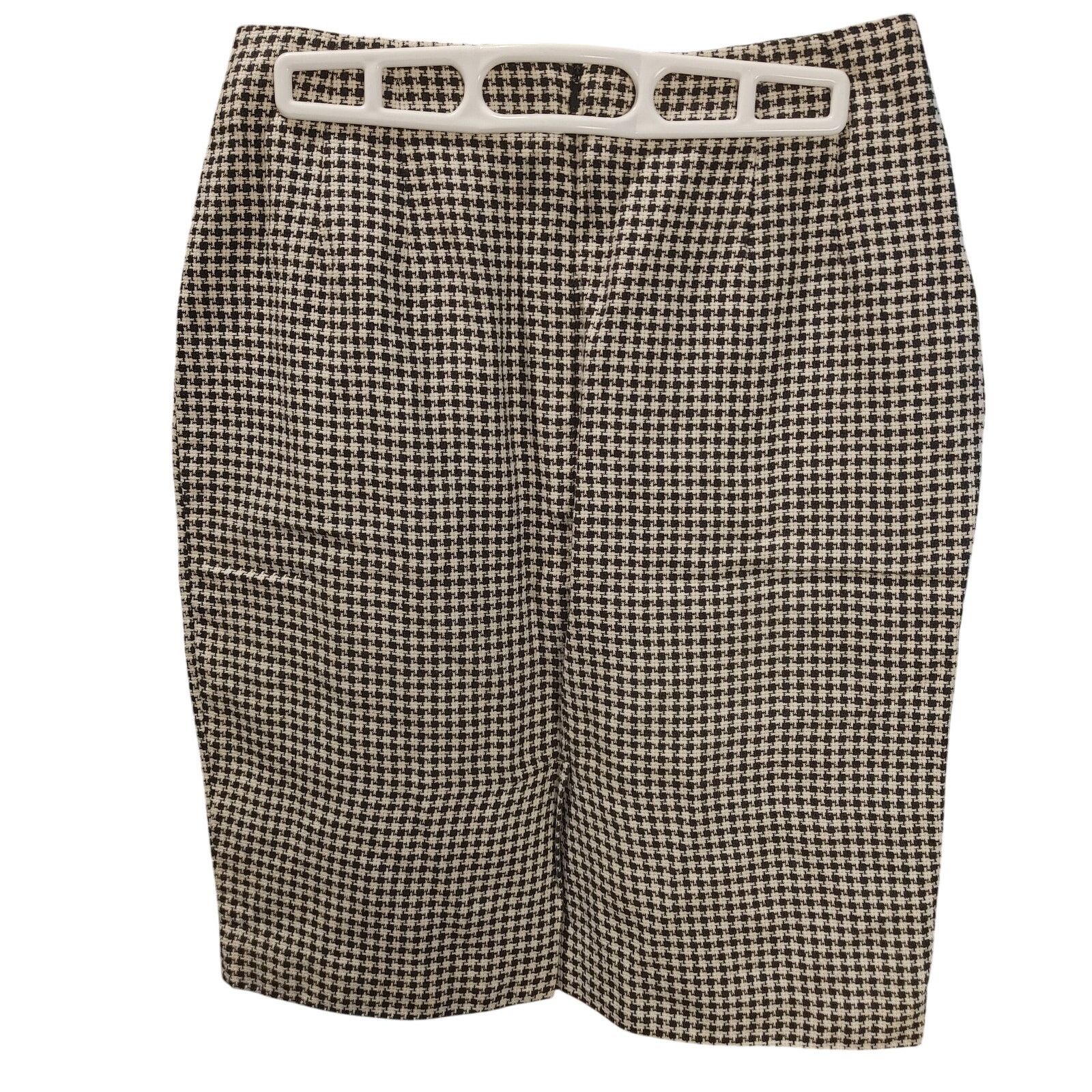 Other Linda Allard Ellen Tracy Women's 8 Houndstooth Pencil Skirt Size 30" / US 8 / IT 44 - 2 Thumbnail