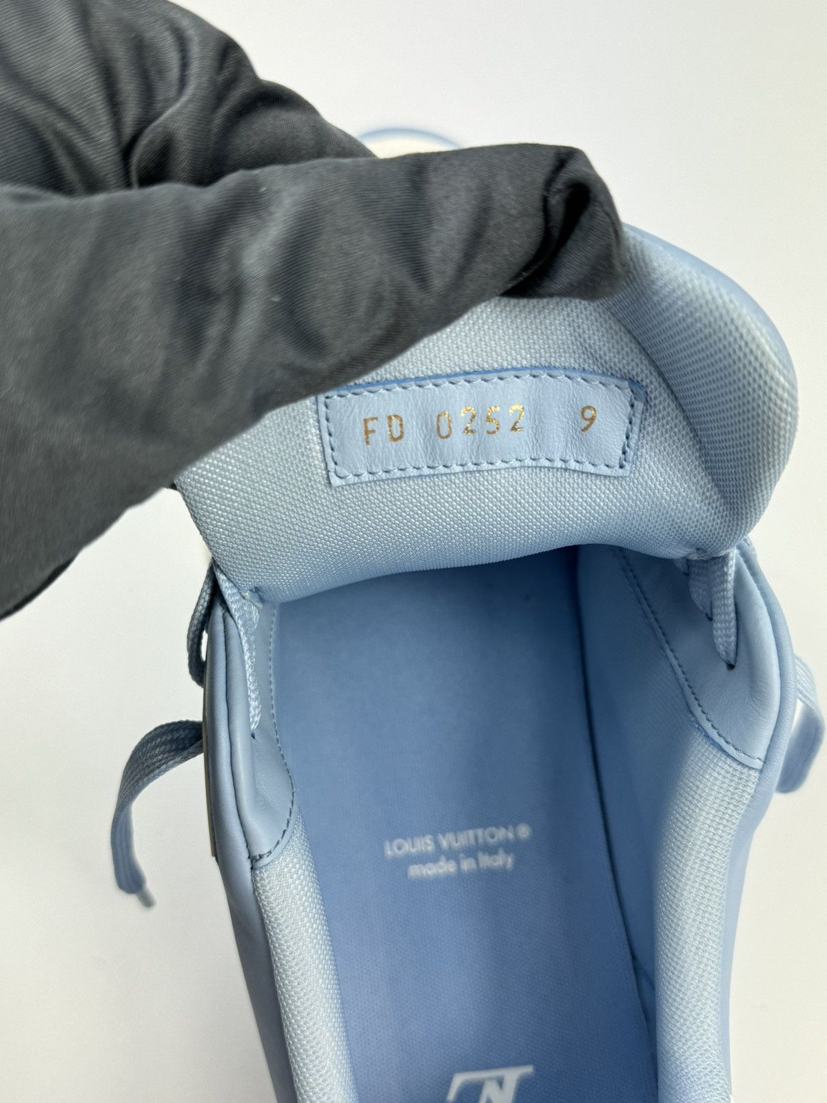 Louis Vuitton #54 SKY BLUE SNEAKERS Size US 11 / EU 44 - 13 Thumbnail