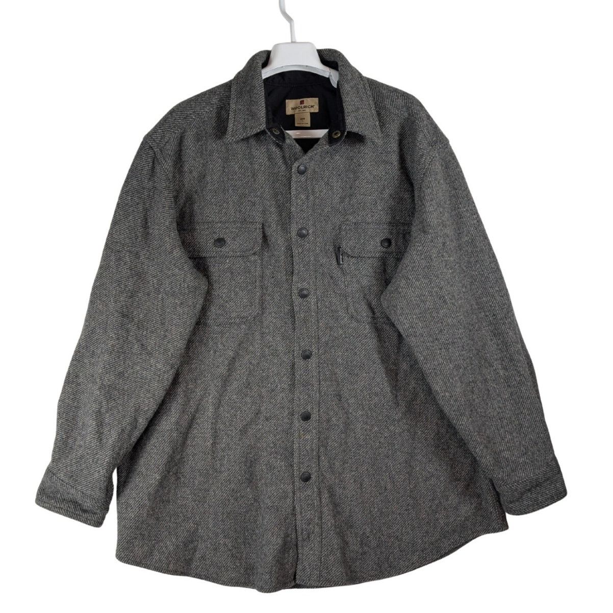 Unknown London Woolrich Alaskan Overshirt Striped Wool Blend Button Up L Size US L / EU 52-54 / 3 - 1 Thumbnail