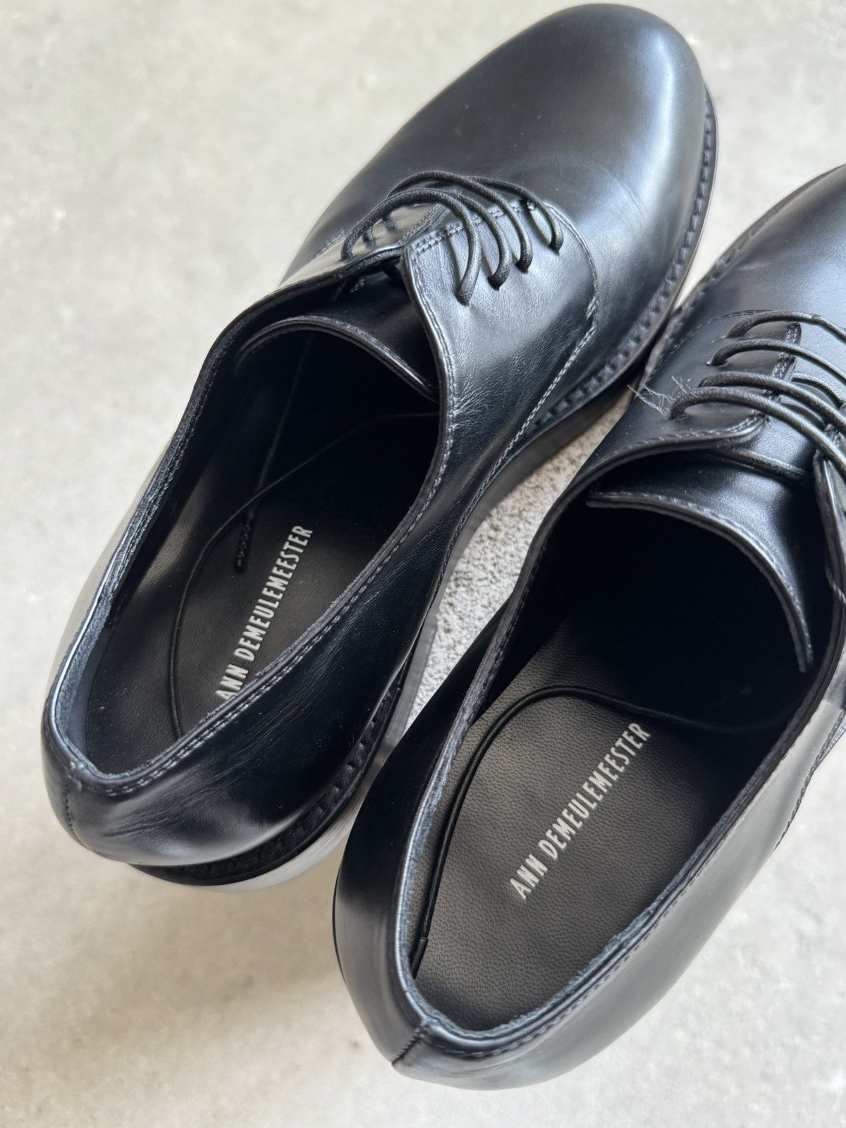 Ann Demeulemeester Ann Demeulemeester Derby Boots Leather Size US 12 / EU 45 - 5 Thumbnail