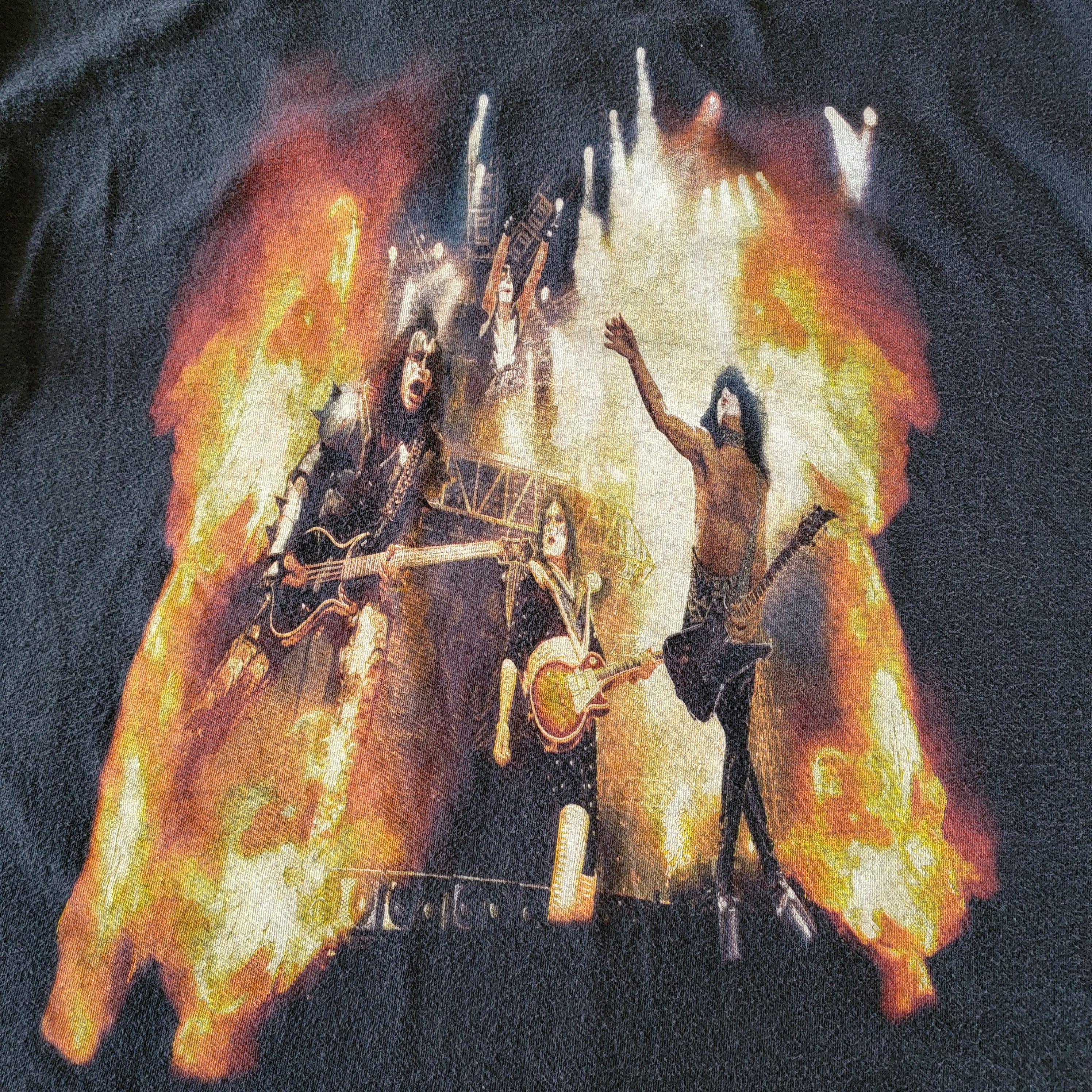 All Sport × Band Tees × Vintage Kiss 2000 Tour Shirt | Rocks Salt Lake City Size US XL / EU 56 / 4 - 2 Thumbnail