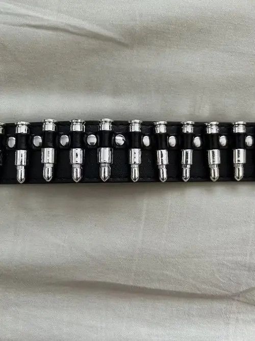 Japanese Brand Bullet Studded Belt Size 34 - 3 Thumbnail
