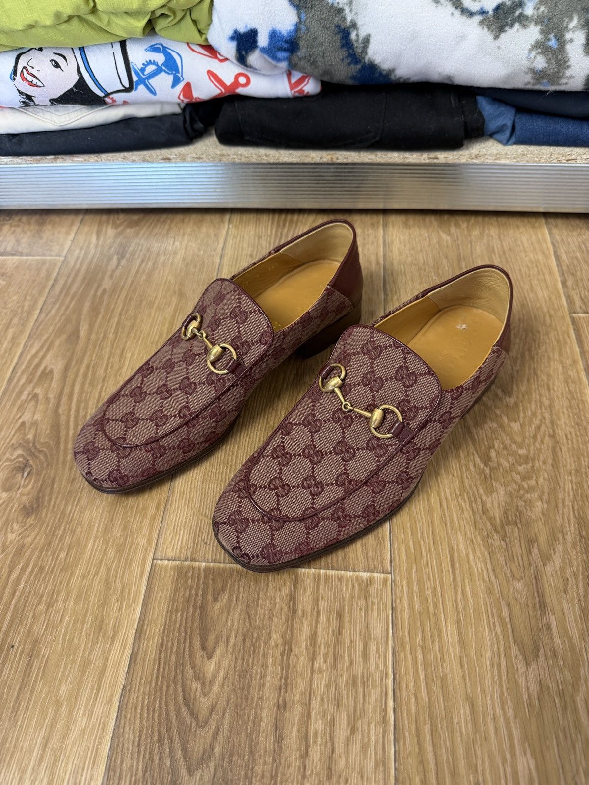 Gucci Gucci Monogram Horsebit Loafer Size US 8 / EU 41 - 1 Thumbnail