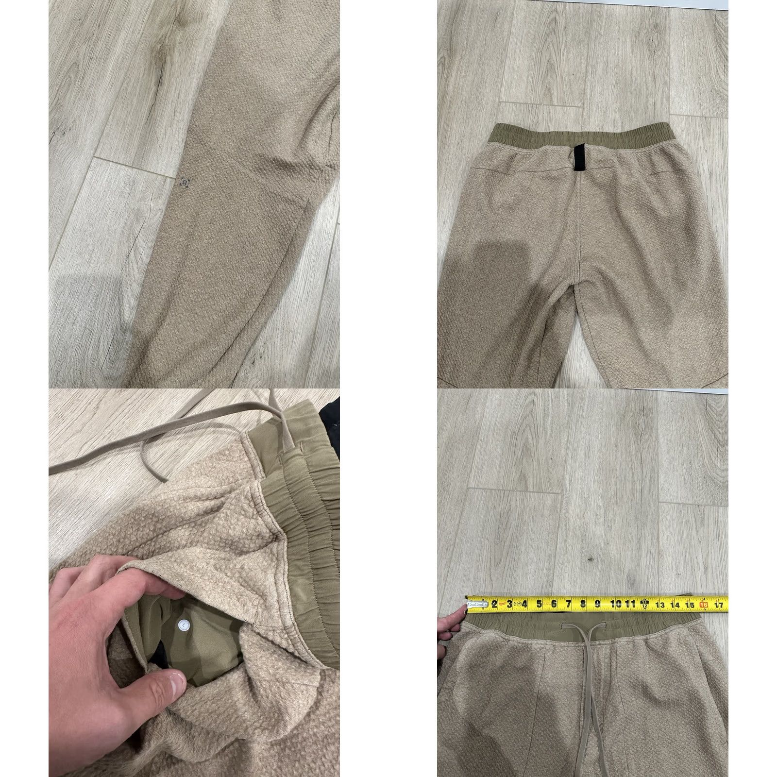 Lululemon Lululemon Men's Beige Textured Jogger Pants Size Large Size US 33 - 8 Thumbnail
