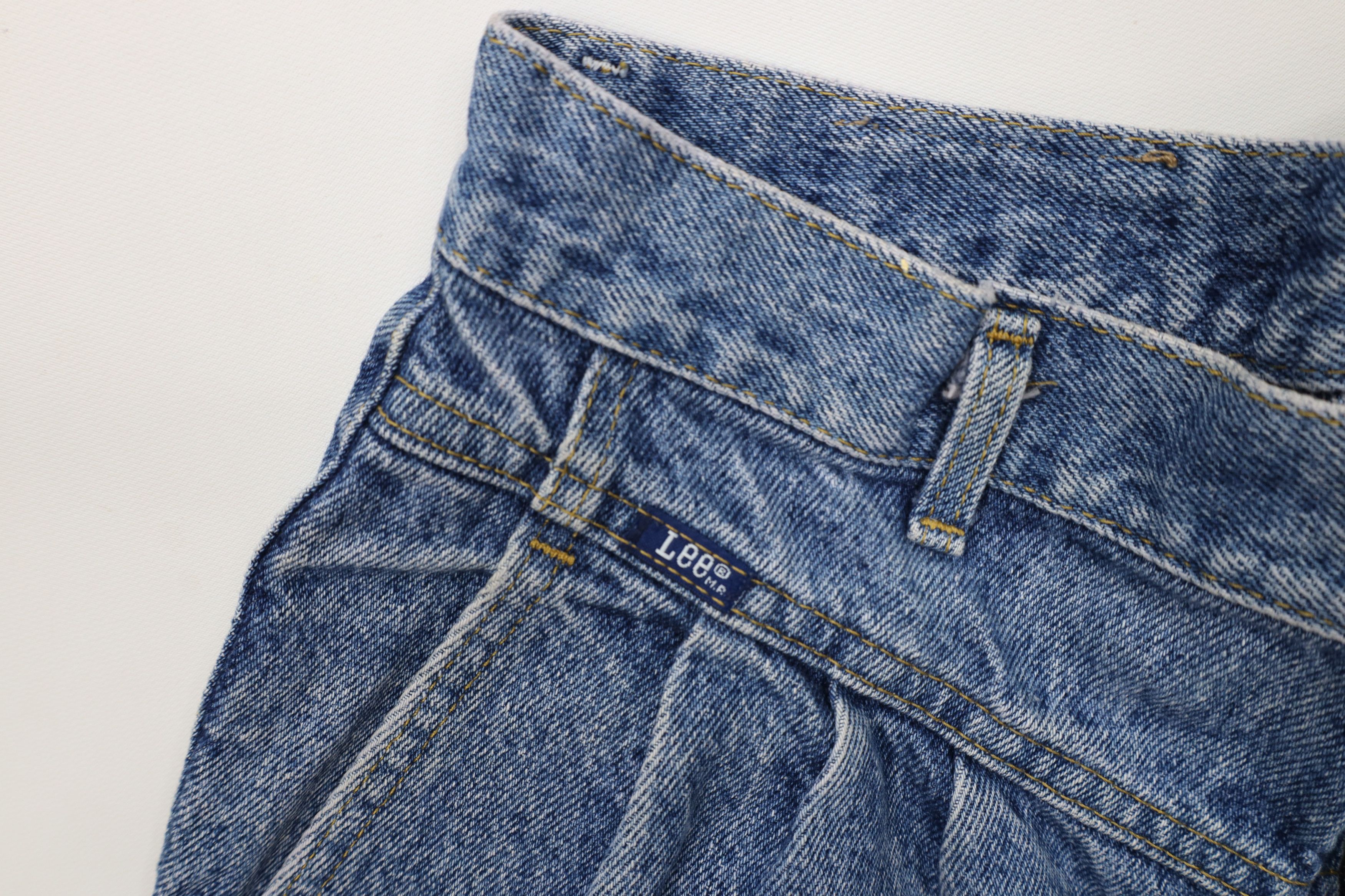 Lee Vtg 80s 90s Lee Pleated High Waist Tapered Jeans USA Size 34" / US 12 / IT 48 - 9 Thumbnail