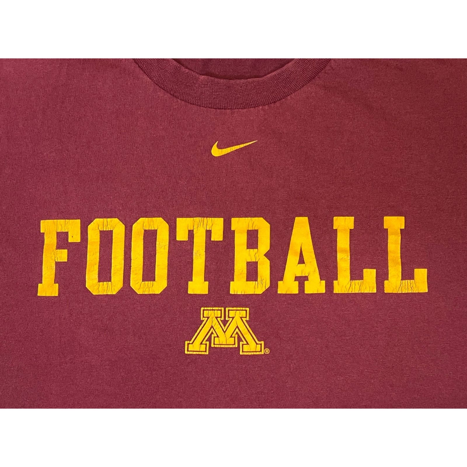 Nike × Vintage Vintage Nike University of Minnesota Football T-shirt XL Size US XL / EU 56 / 4 - 4 Thumbnail