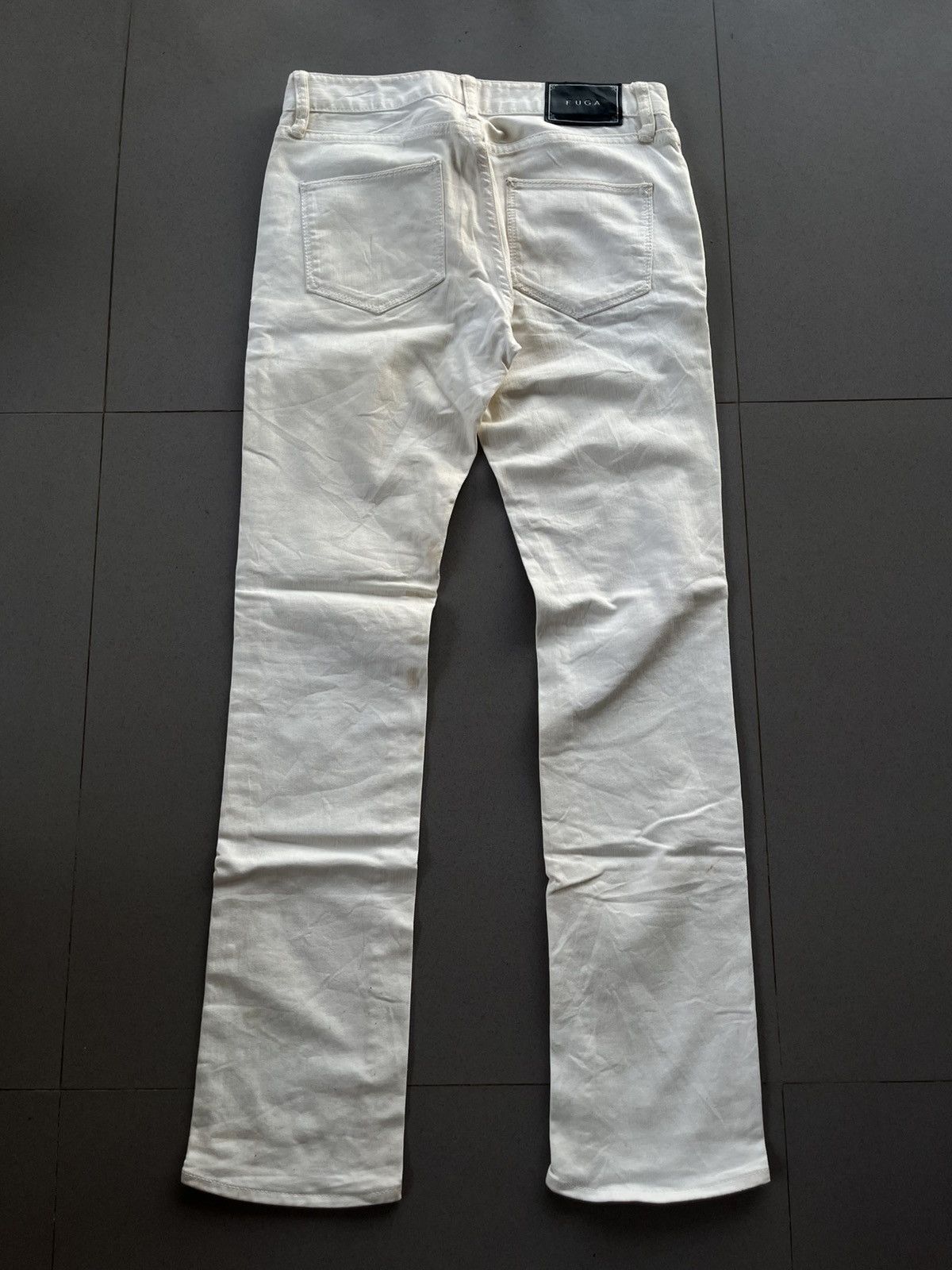 14th Addiction JAPANESE FUGA 2000s VINTAGE DENIM WHITE PANTS JEANS VKEI Size US 29 - 2 Thumbnail