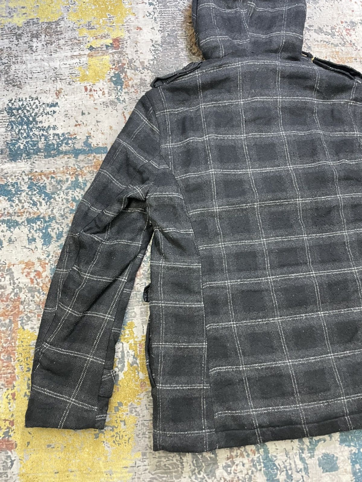 In The Attic In The Attic Rockers Garment Plaid Wool Blend Jacket Size US M / EU 48-50 / 2 - 5 Thumbnail
