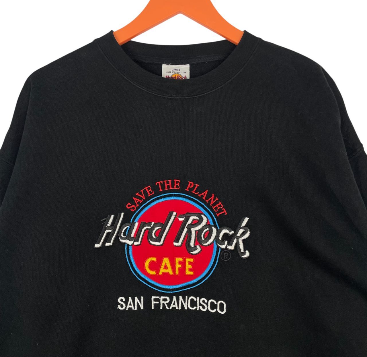 Hard Rock Cafe Rare Hard Rock Cafe San Francisco Embroided Logo Sweatshirt Size US L / EU 52-54 / 3 - 4 Thumbnail
