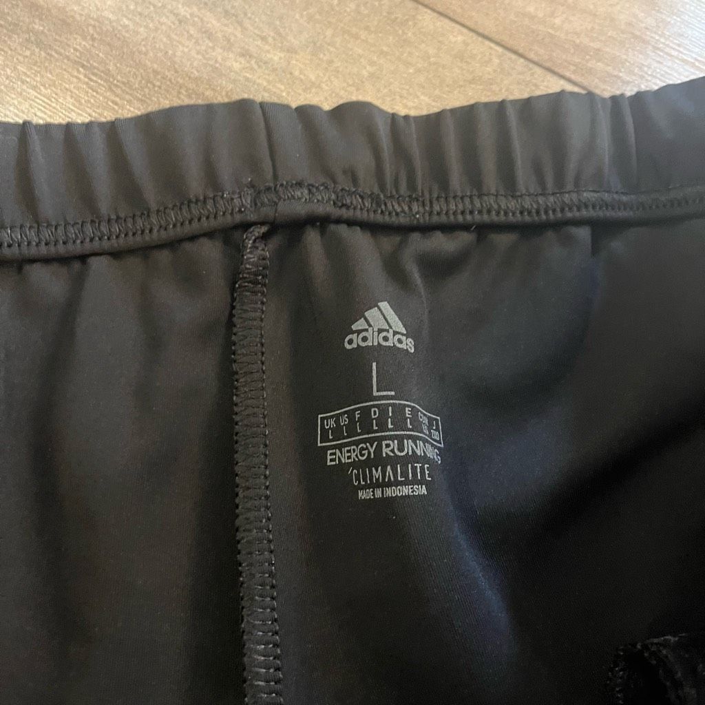 Adidas Adidas Black Athletic Workout Joggers Men Large Bin I-18 Size US 36 / EU 52 - 4 Thumbnail