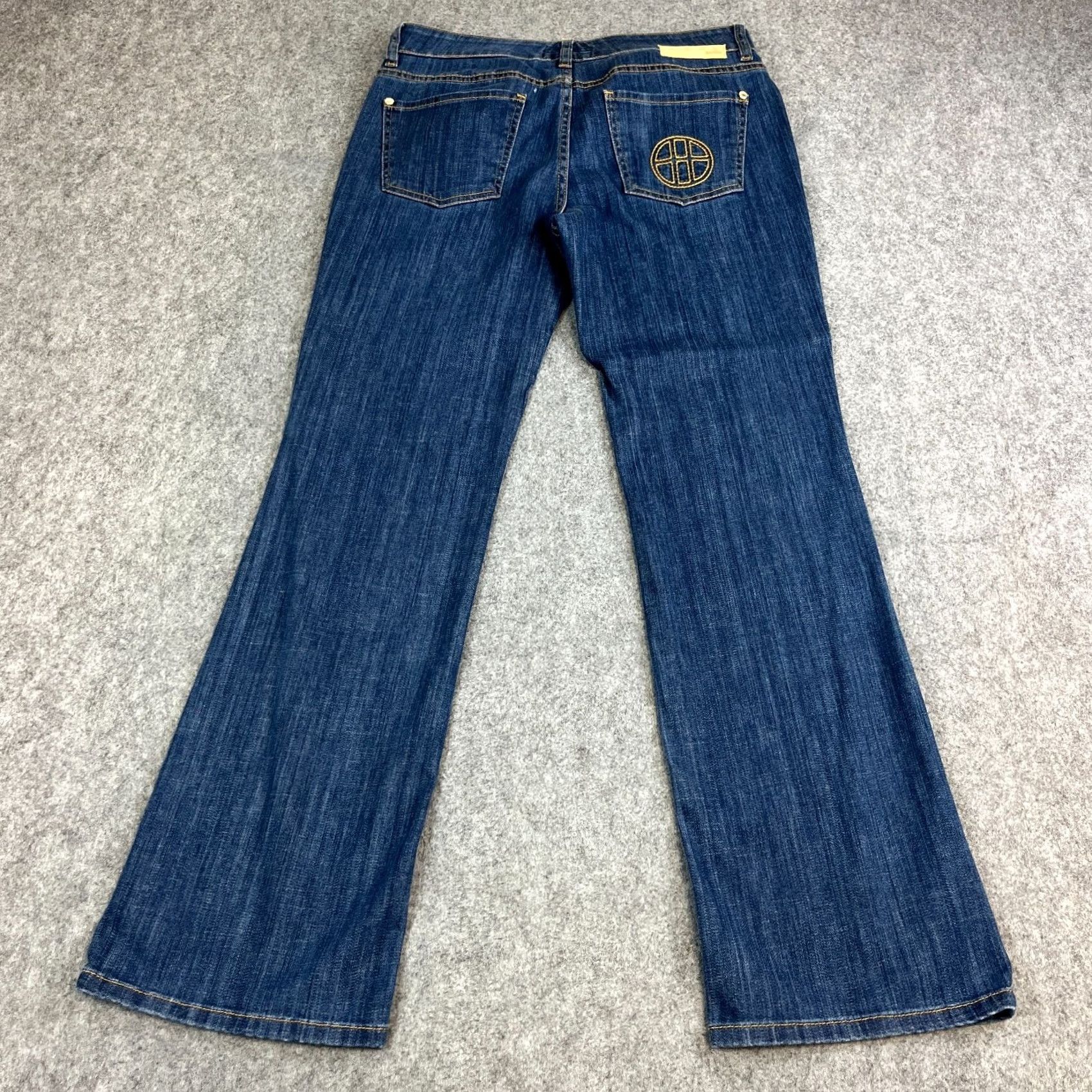 Hugo Boss HUGO BOSS Jeans Bootcut Womens 30 32 Blue Rinse Logo Stretch Easy Care Pockets Low Rise Denim Size 32" / US 10 / IT 46 - 2 Thumbnail