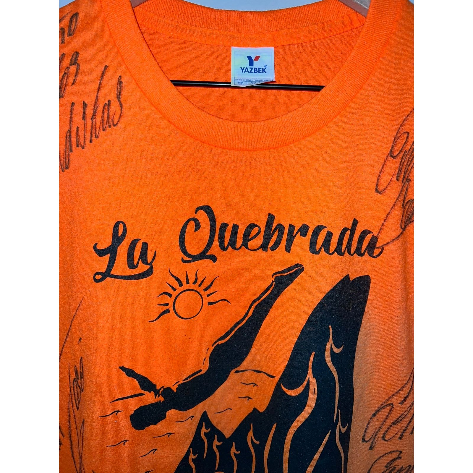 Vintage Y2K La Quebrada Acapulco Beach Orange Diving Dive Shirt XL Size US XL / EU 56 / 4 - 2 Thumbnail