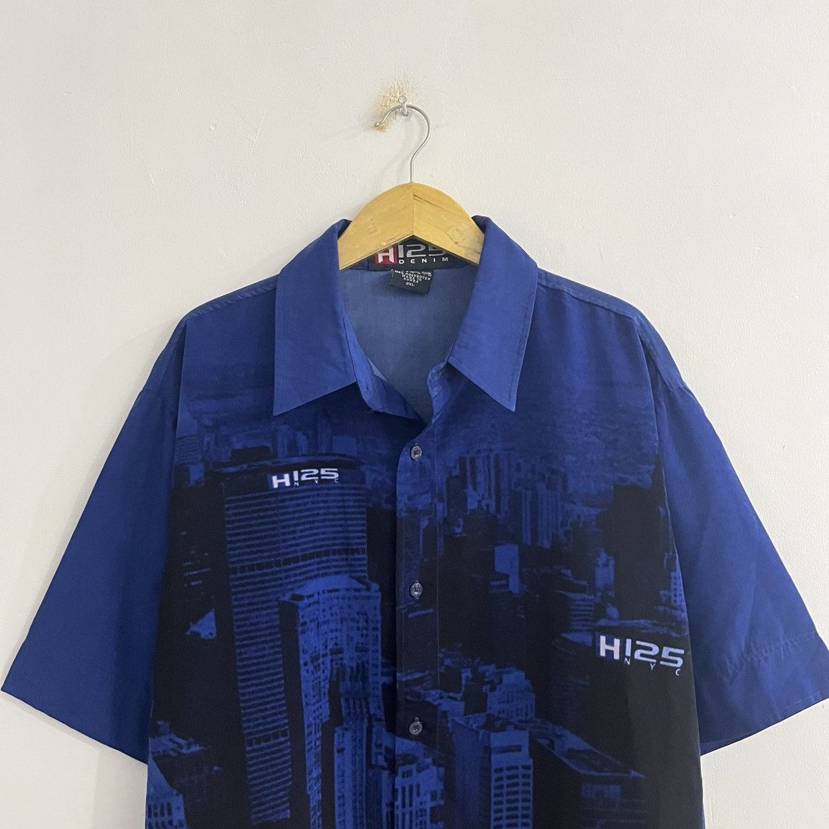 Japanese Brand H125 Y2K AOP Button Up Shirt Size US XXL / EU 58 / 5 - 2 Thumbnail