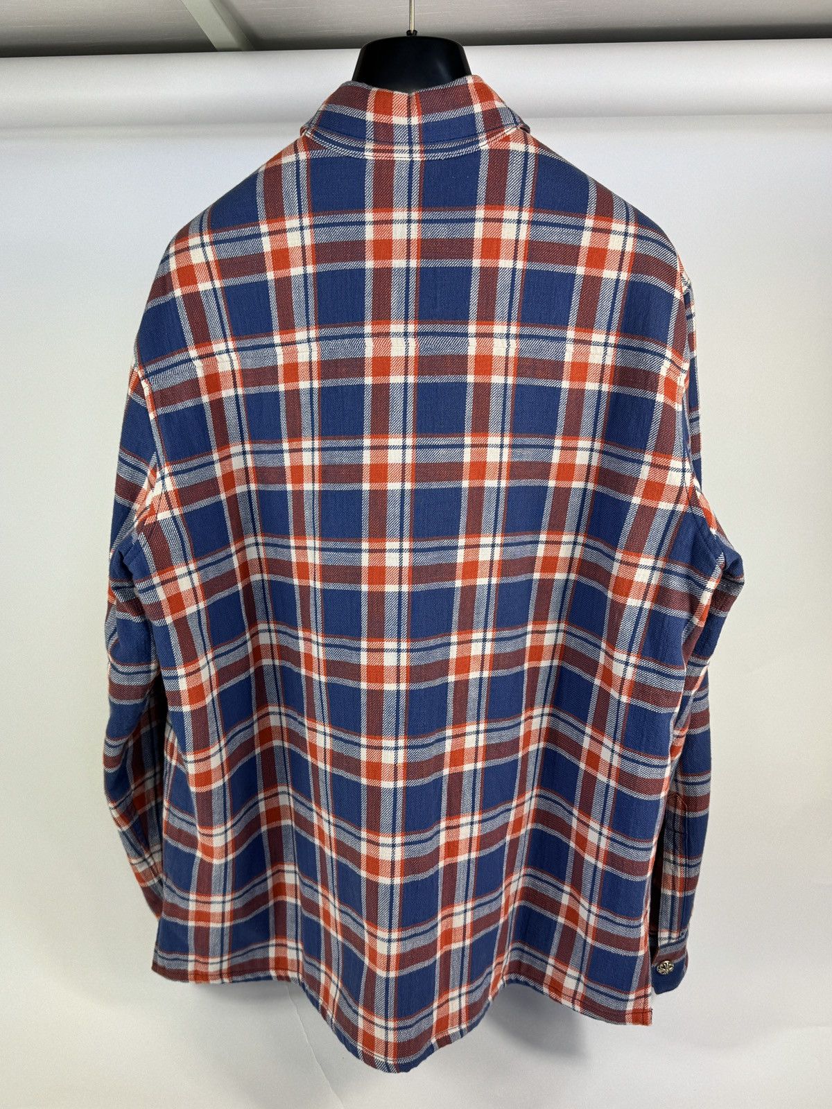 Chrome Hearts CHECKED OVERSHIRT WITH SILVER BUTTONS Size US XL / EU 56 / 4 - 2 Thumbnail
