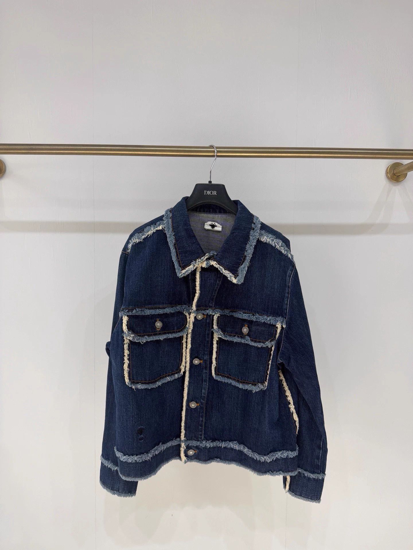 Dior Dior Classic Raw Hem Denim Jacket 99 New FR38 Size S / US 4 / IT 40 - 1 Thumbnail