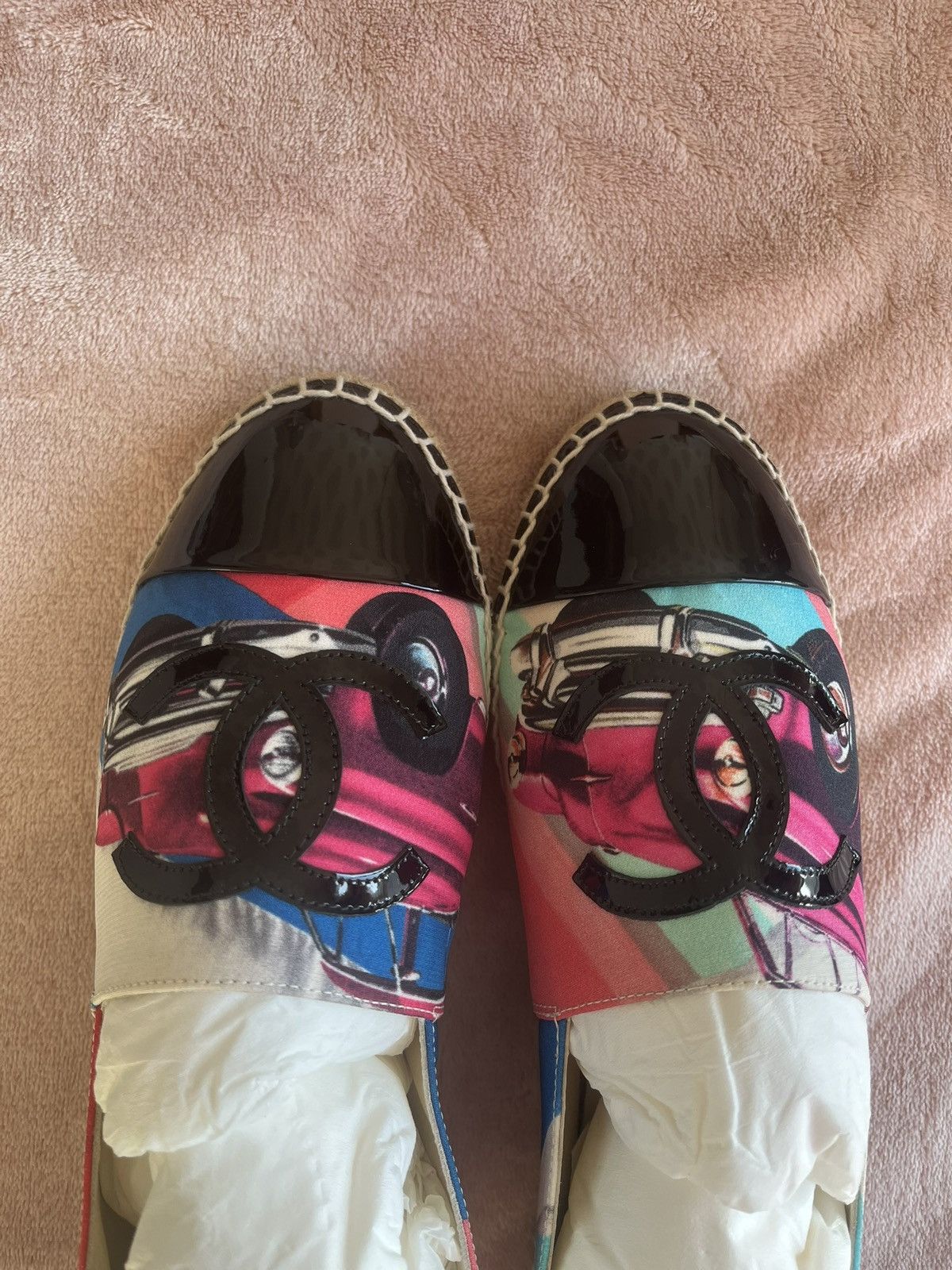 Chanel Chanel 4 of 4 Pink & Multi CC Espadrill Size US 8 / IT 38 - 8 Thumbnail