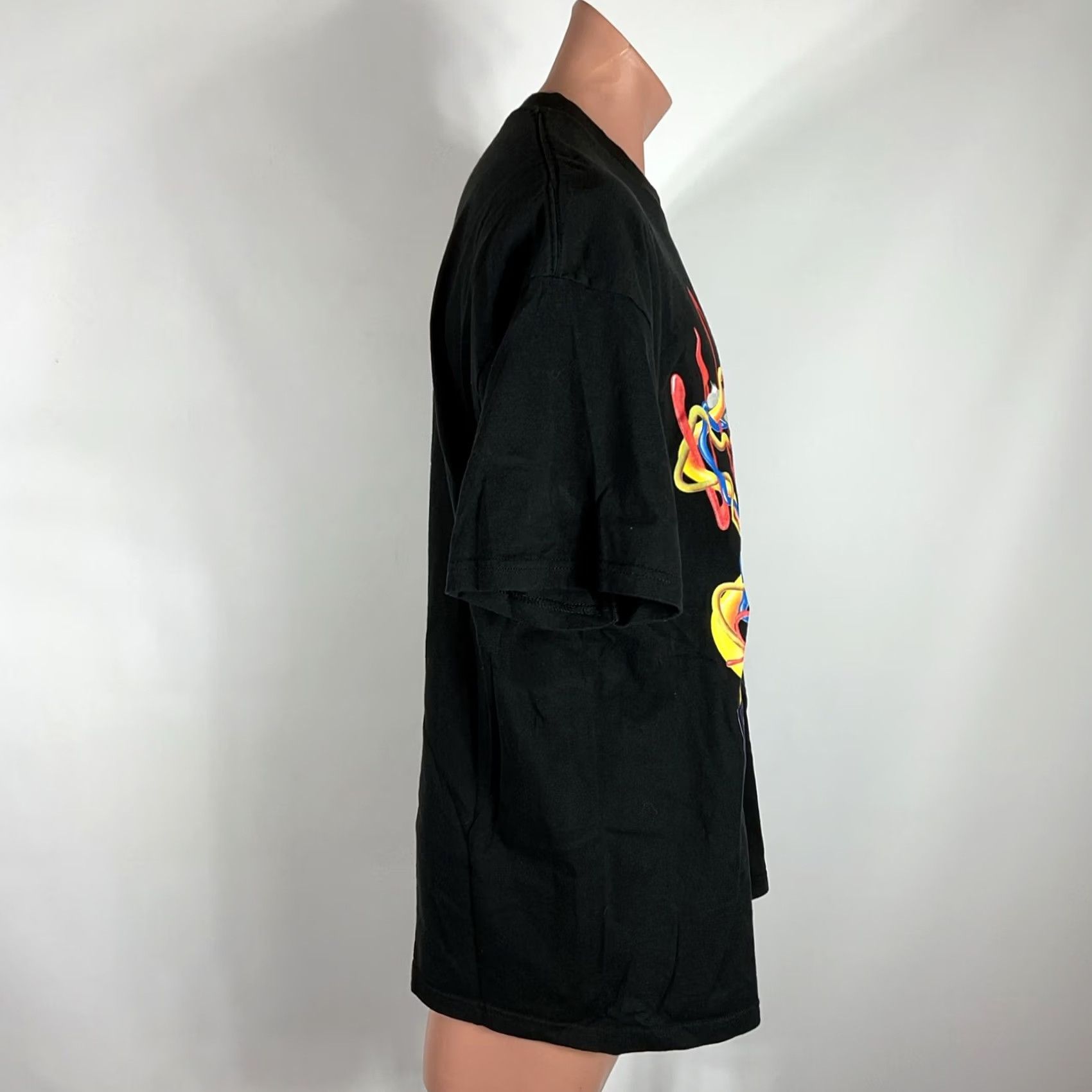 Vintage VTG 90s Wild Oats WIRED FOR SOUND drums T-Shirt Mens XL Black USA MADE Size US XL / EU 56 / 4 - 4 Thumbnail