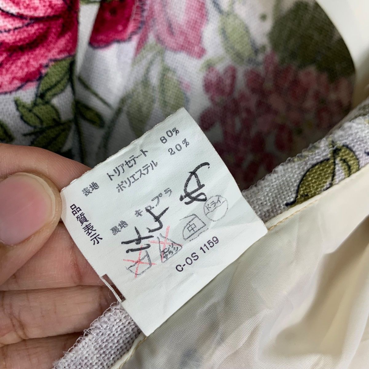 Japanese Brand LAPINE Floral Graphic Casual Jacket #0195-C10 Size M / US 6-8 / IT 42-44 - 18 Thumbnail