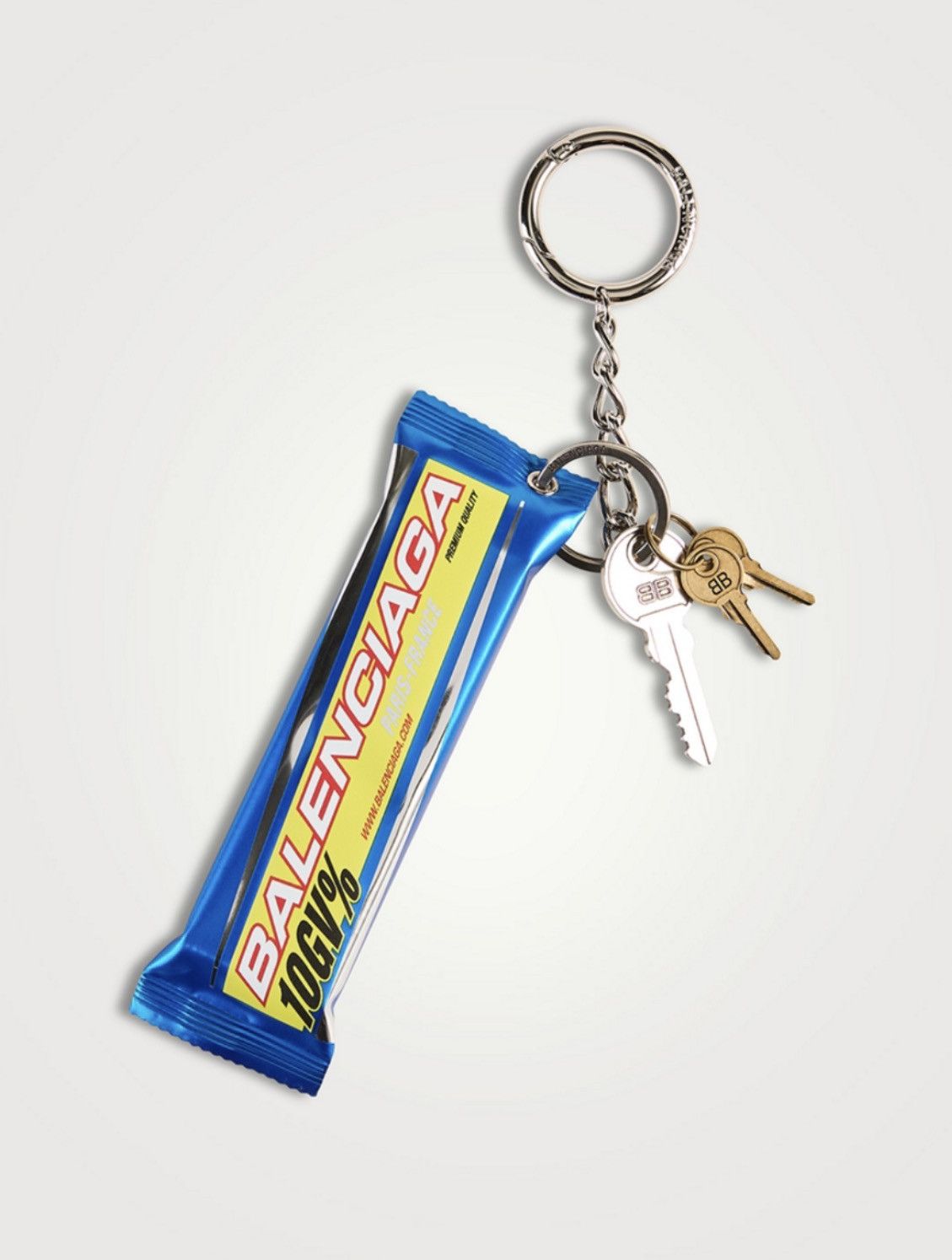 Balenciaga *in hand* $575 retail balenciaga energy bar keychain
