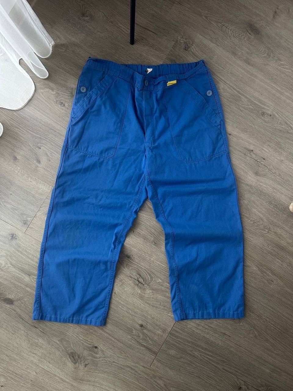 Japanese Brand × Vintage Vintage Japanese Workwear Blue Universals Surplus Army Pants Size US 34 / EU 50 - 1 Thumbnail