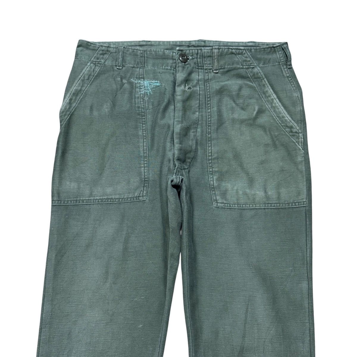 Vintage Vintage 80s OG107 Us Army Fatigue Pants Repaired Size US 34 / EU 50 - 3 Thumbnail