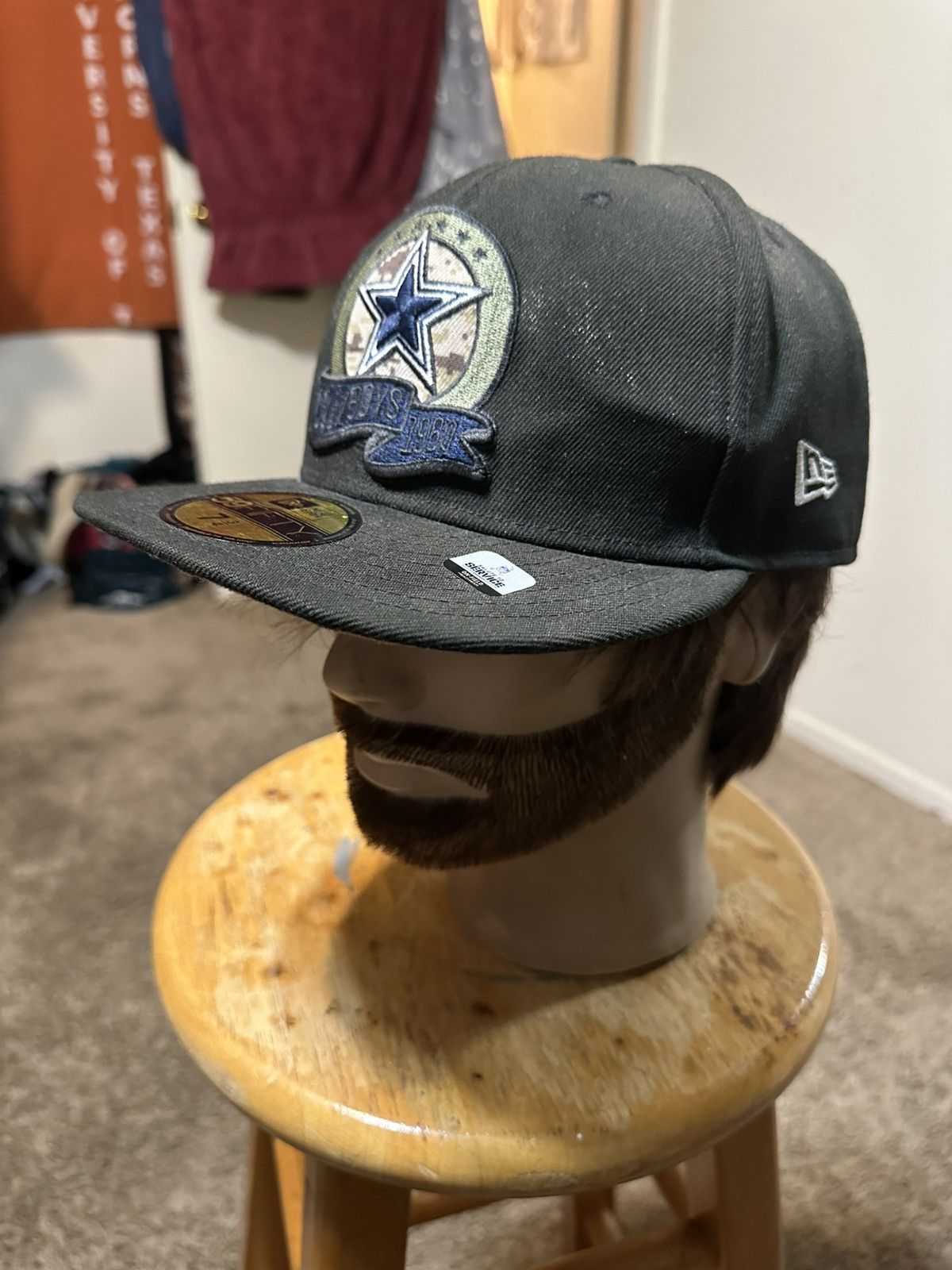 New Era Vintage NFL New Dallas Cowboys hat 00s size 7 3/4 Size ONE SIZE - 6 Thumbnail