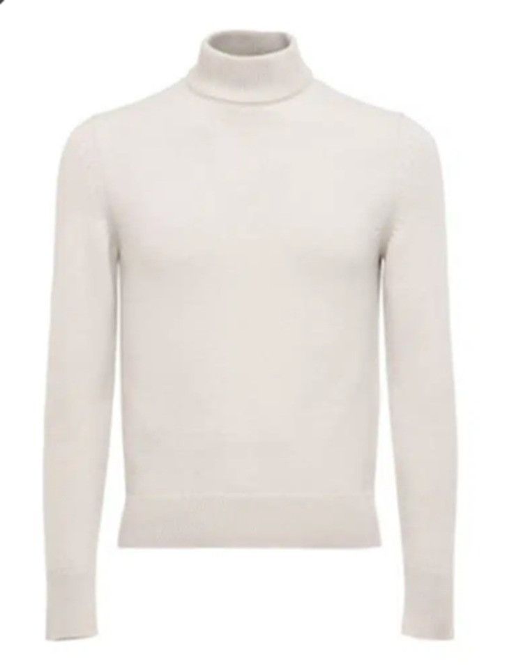 Tom Ford o1loc1c1224 TFK122 Turtleneck Sweater in White Size US L / EU 52-54 / 3 - 1 Preview