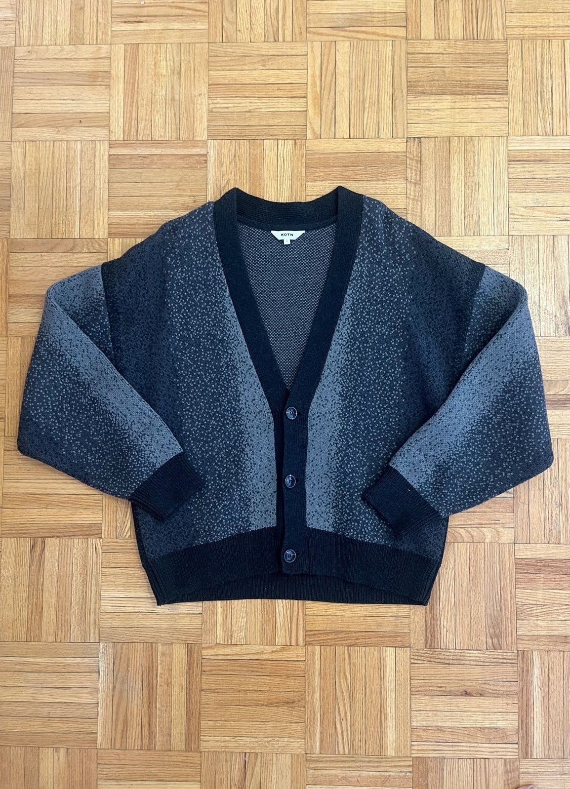 Kotn KOTN Men’s Aurés Cardigan - Grey Size US S / EU 44-46 / 1 - 1 Thumbnail