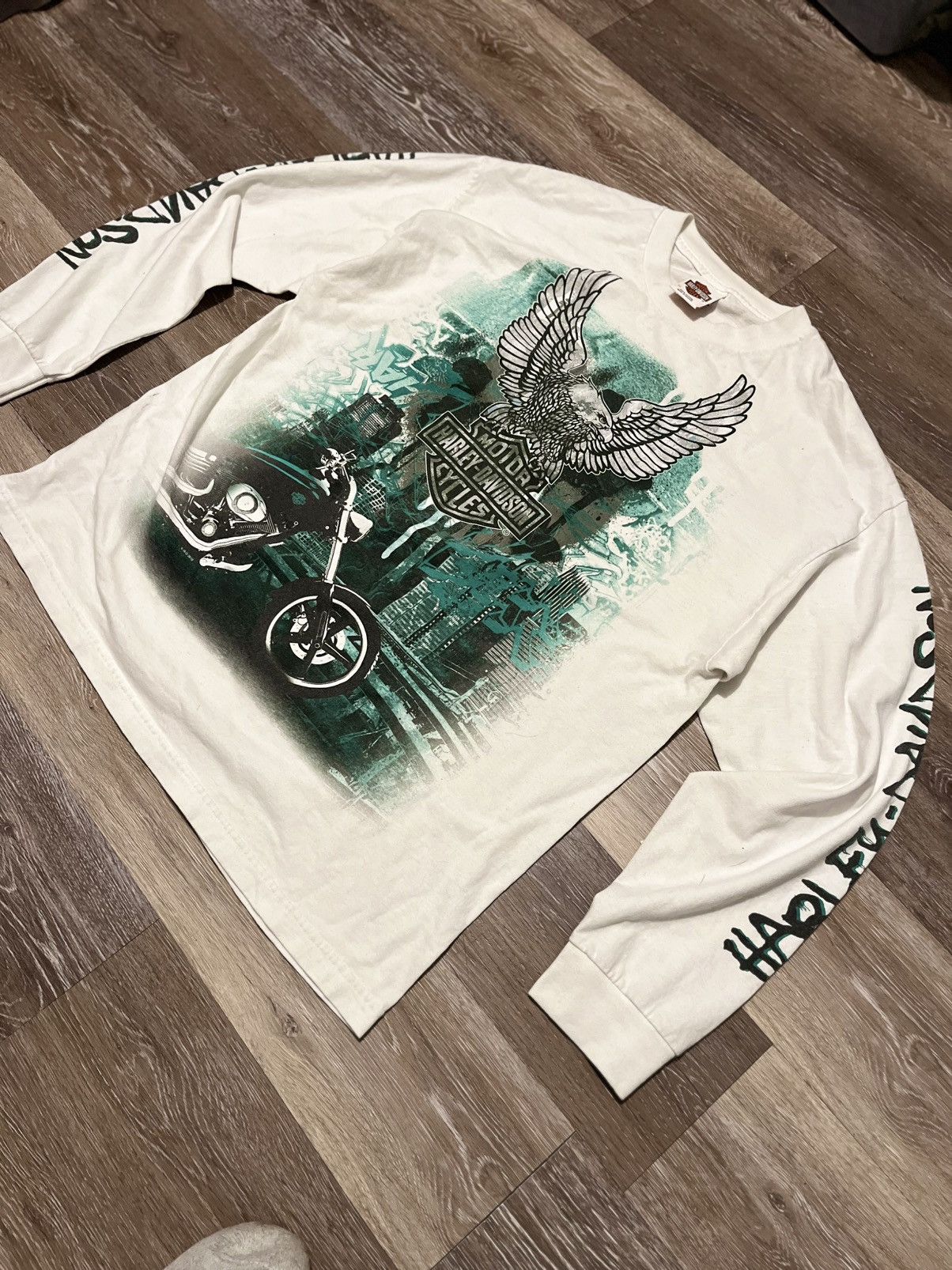 Harley Davidson Y2K 2000s Harley Davidson L/S Tee Size US XL / EU 56 / 4 - 2 Thumbnail