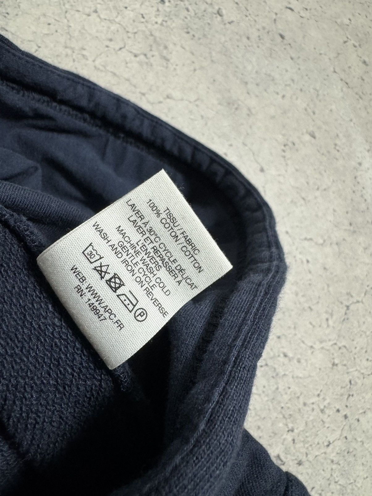 A.P.C. A.P.C USA Hoodie Navy Big Logo Size S Size US S / EU 44-46 / 1 - 7 Thumbnail