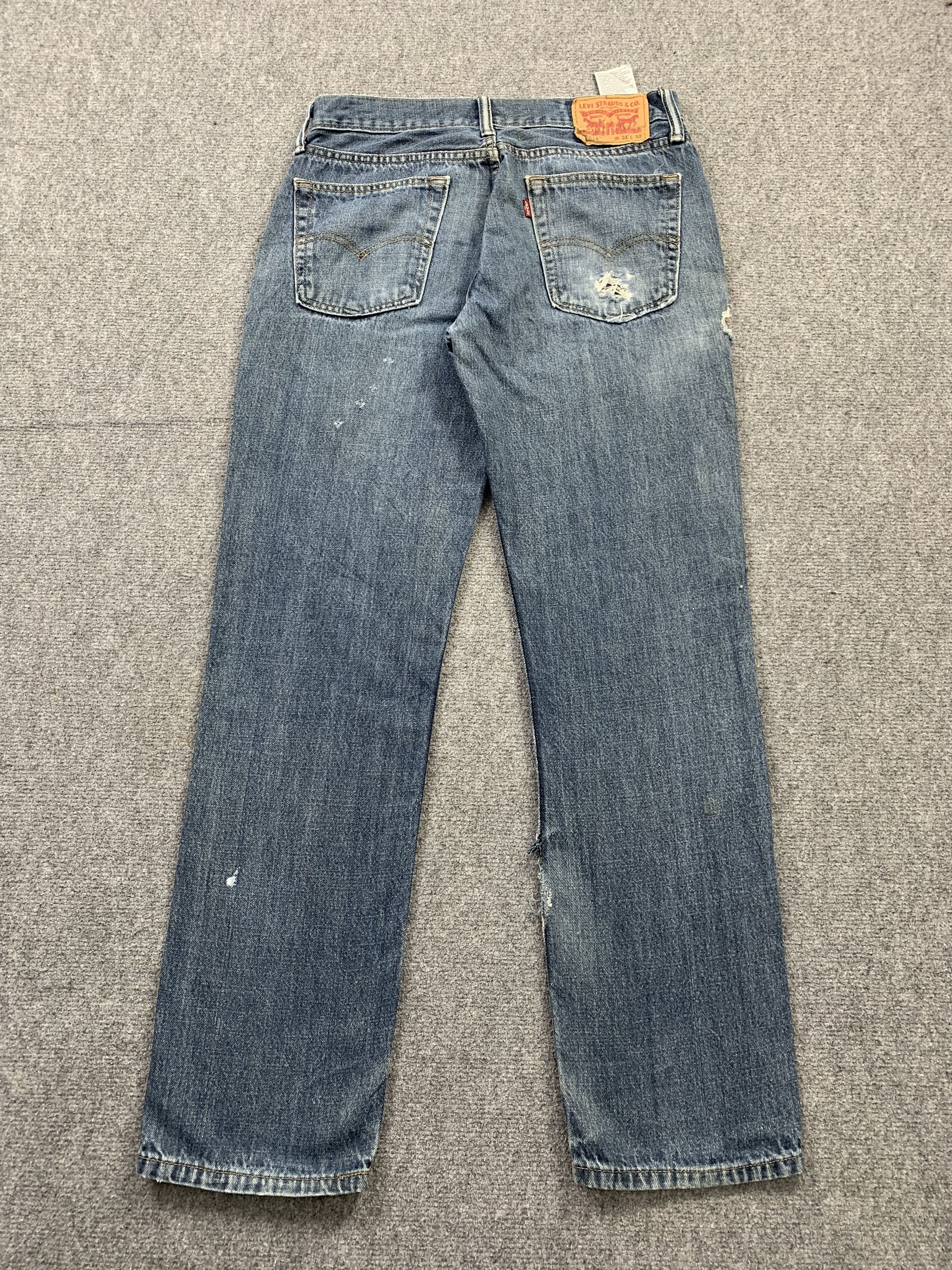 Levi's Vintage Levis 514 Faded Blue Jeans DP2189 Size US 31 - 3 Thumbnail