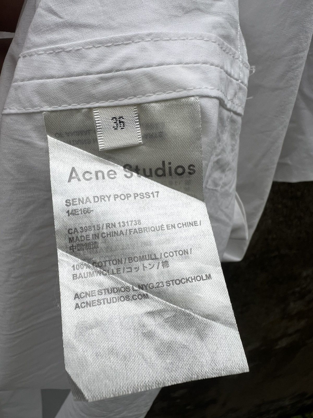 Acne Studios Acne Studios Sena Dry Pop Shirt Dress Size L / US 10 / IT 46 - 10 Thumbnail