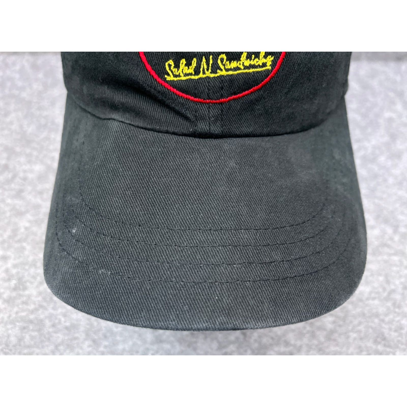 Vintage Yupoong Hat Cap Strap Back Adult Black Cotton Baseball Cap Mens One Size Twill Vintage: No Size ONE SIZE - 3 Thumbnail