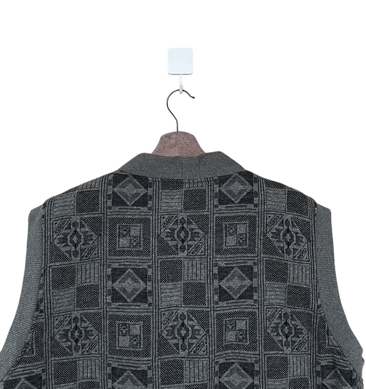 Yohji Yamamoto Vintage Japanese Brand Troy Bros Knitwear Vest 1990s Size US XL / EU 56 / 4 - 4 Thumbnail