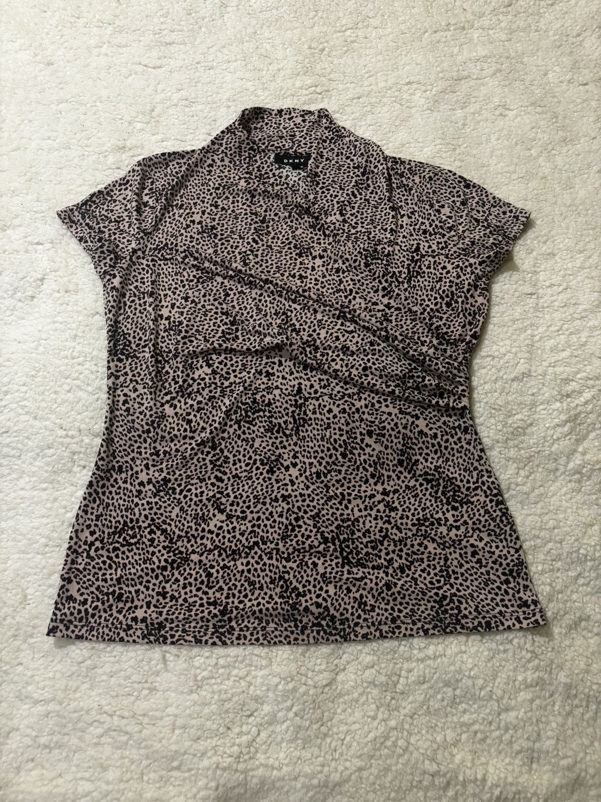 DKNY Women’s leopard print top0247 Size L / US 10 / IT 46 - 1 Thumbnail
