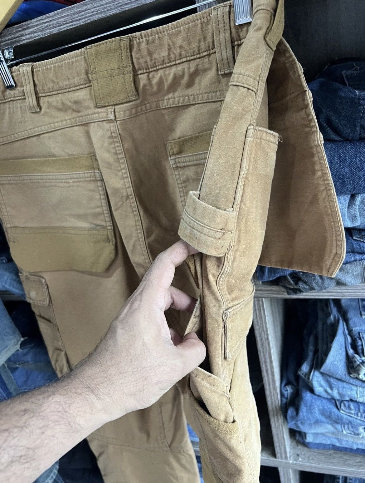 Carhartt 🔥Crazy Rare Carhartt Ripstop Multipockets Double Knee Size US 35 - 16 Thumbnail