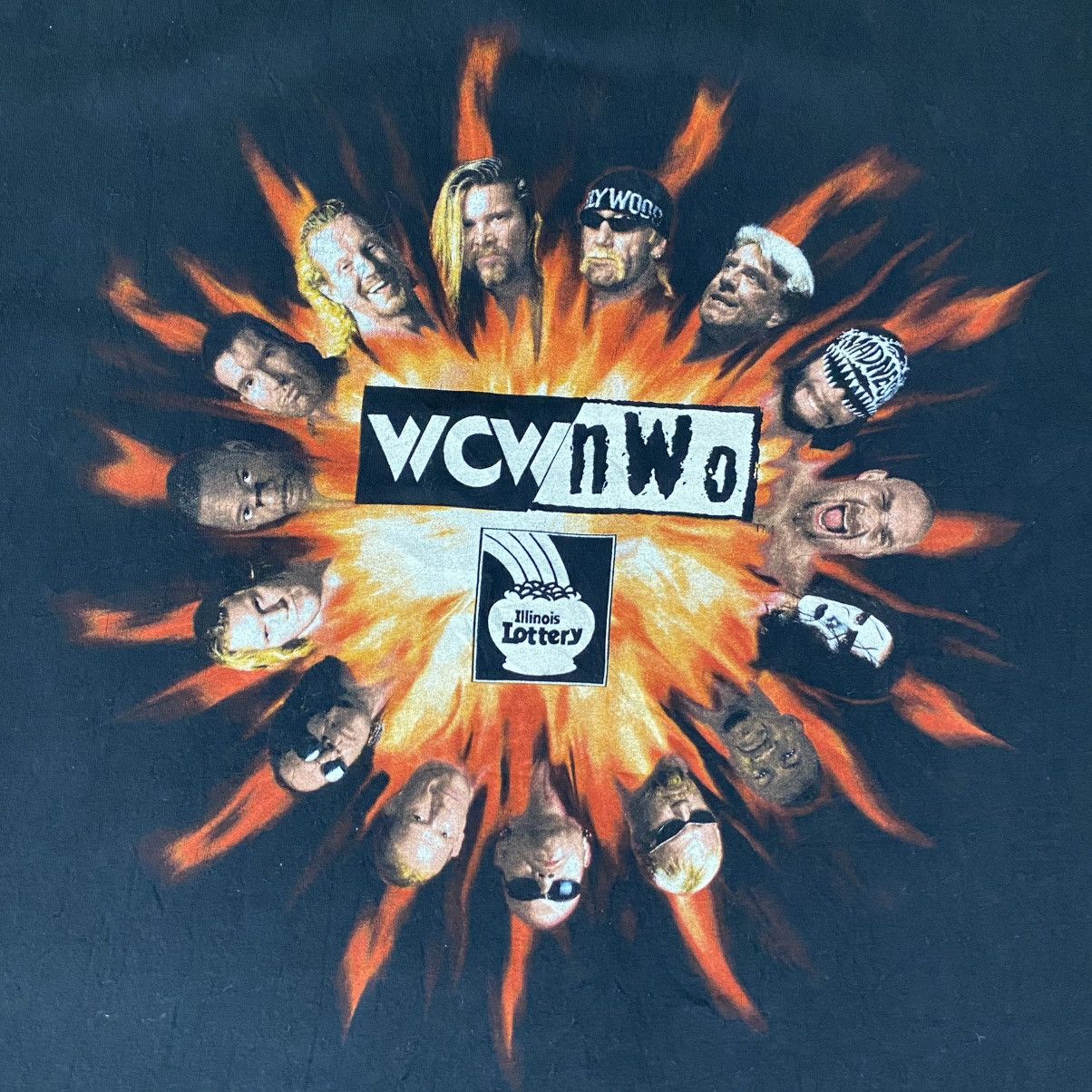 Vintage Vintage 1990’s WCW nWO Wrestlers Explotion Wresting Tee Size US XL / EU 56 / 4 - 7 Thumbnail