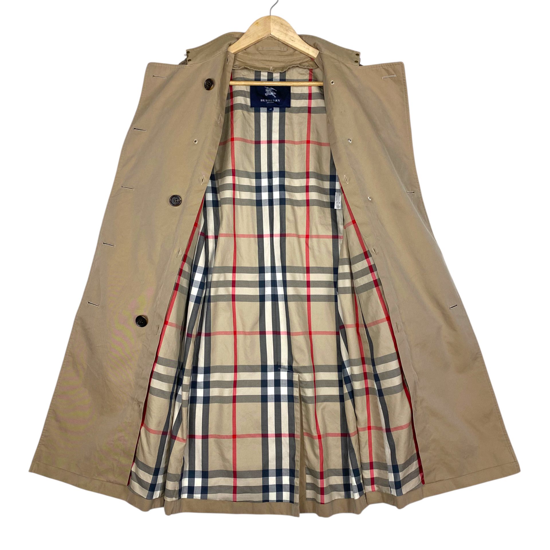 Burberry 💥 BURBERRY DOUBLE BRESTED BIEGE BELTED COAT Size US S / EU 44-46 / 1 - 13 Thumbnail