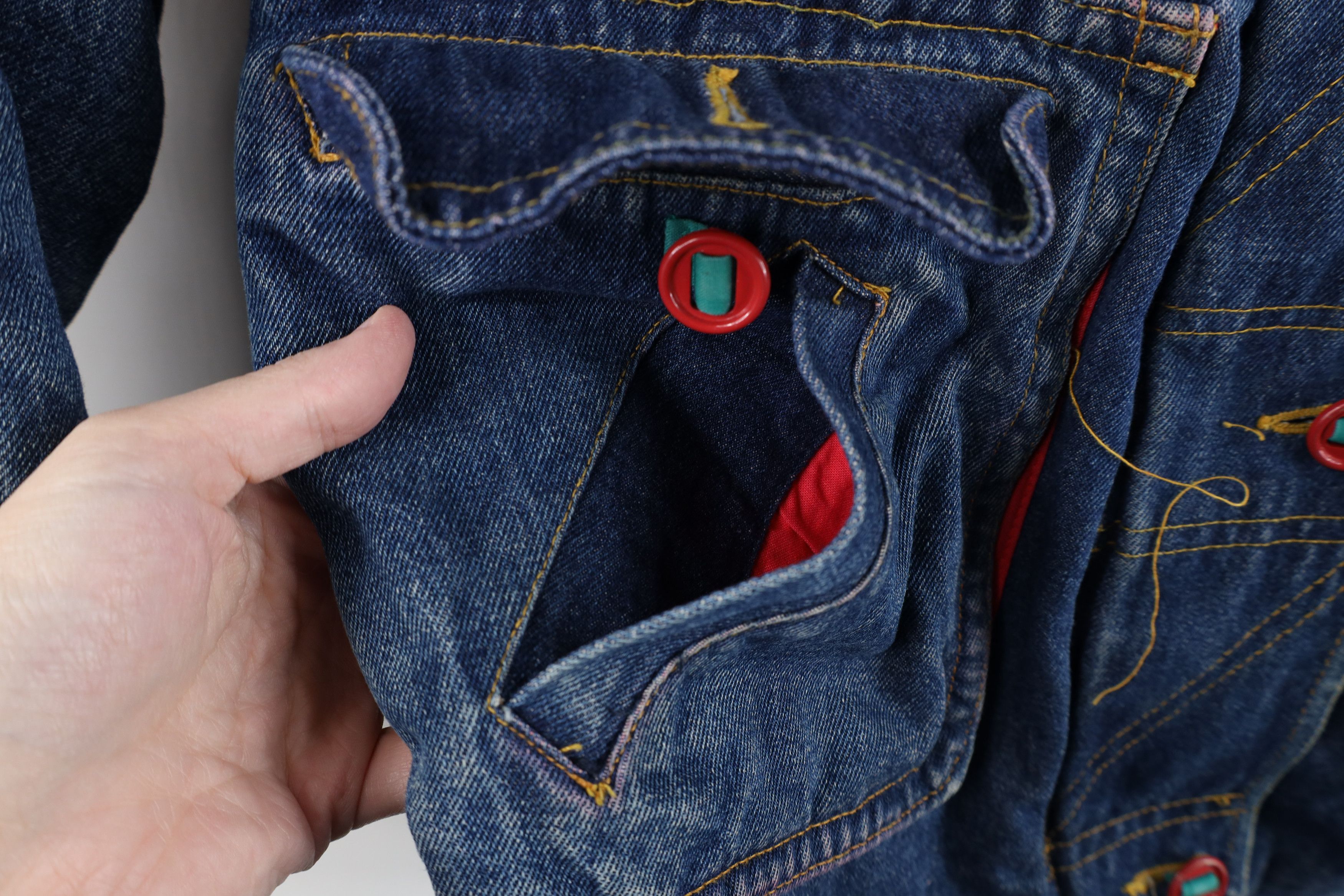 Vintage Vintage 80s 90s Streetwear Flannel Lined Denim Jean Jacket Size L / US 10 / IT 46 - 7 Thumbnail