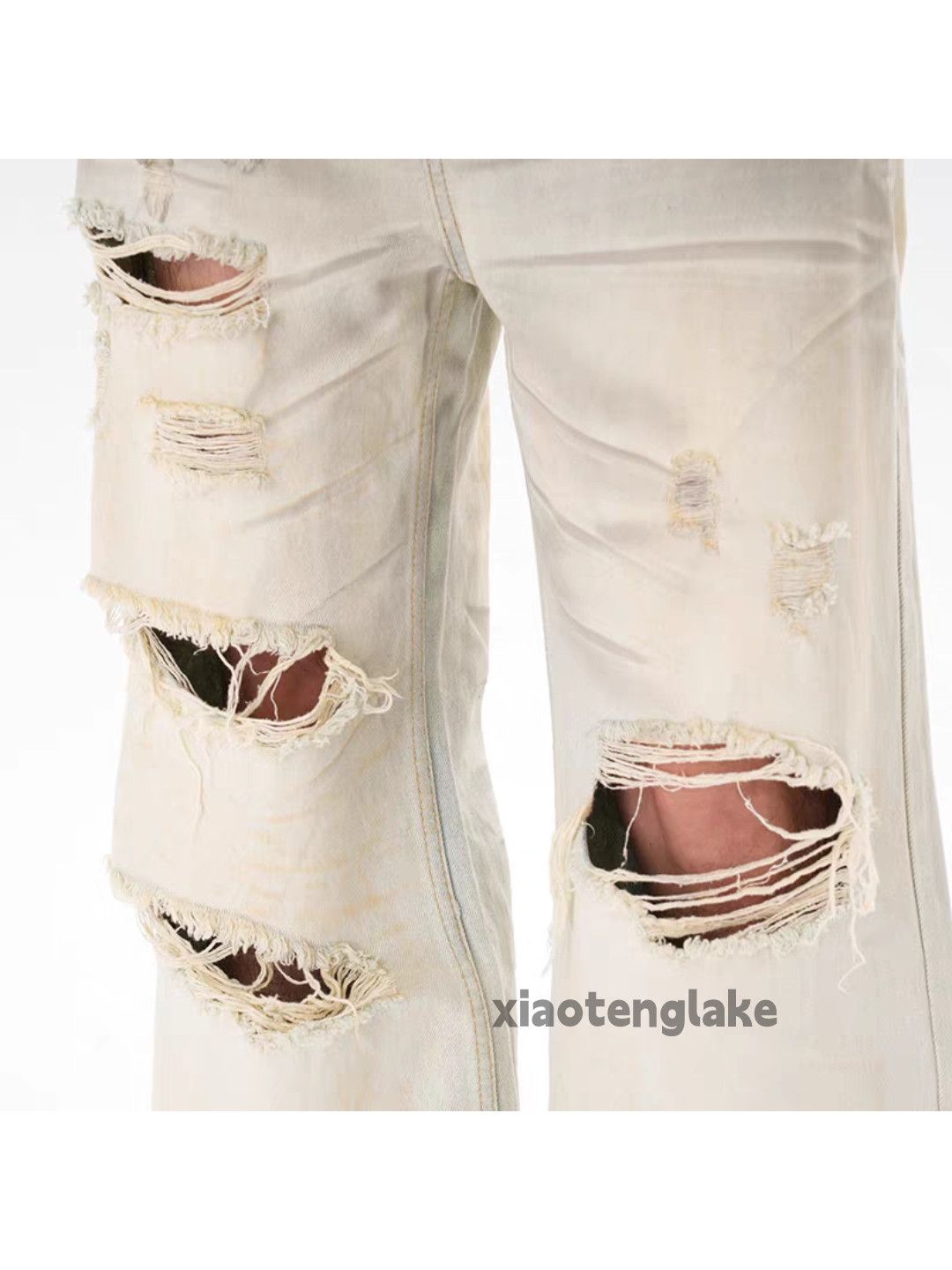 Jean xz Balenciaga rickowens style Loose baggy ripped jeans Size US 28 / EU 44 - 3 Thumbnail