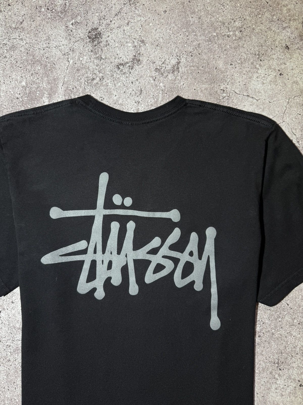 Stussy Stussy Vintage Streetwear Big Logo Black T-Shirt y2k Size US M / EU 48-50 / 2 - 2 Thumbnail